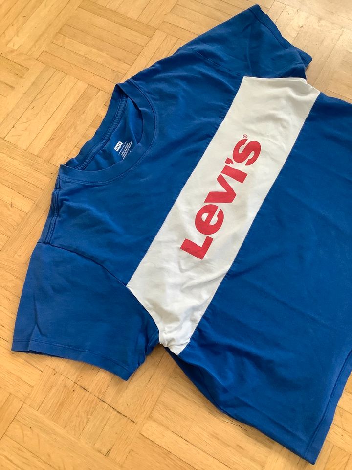 »LEVI’S« CLASSIC LOGO T Shirt - Gr: M - Woman#Damen - Blau/Weiß in Hunderdorf