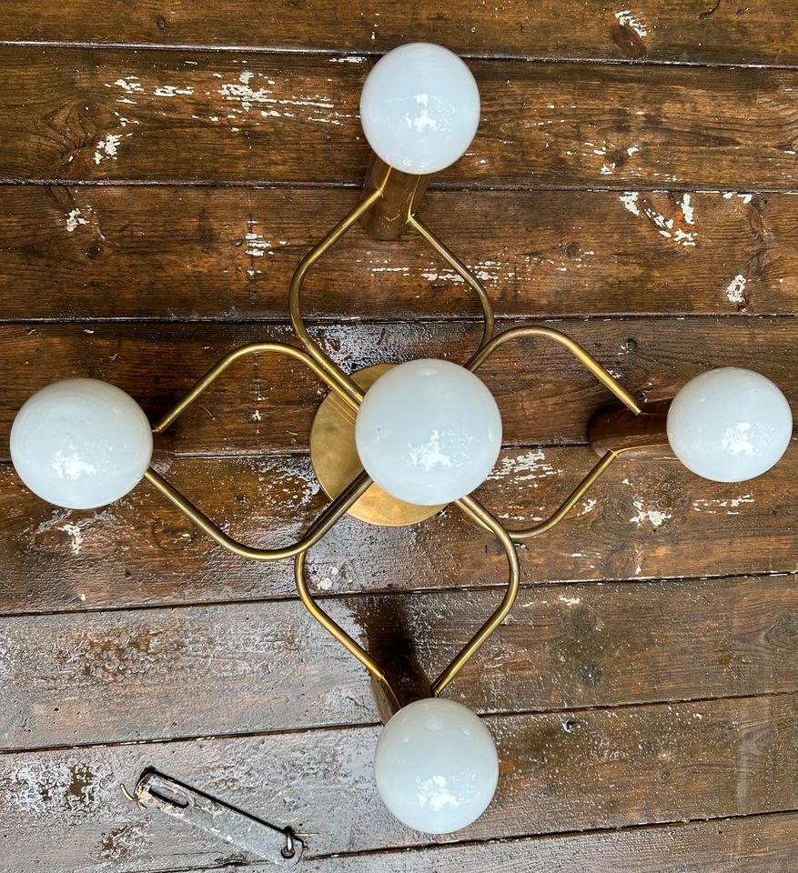 Lampe,Deckenlampe,Wandlampe,Leola, Sciolari,Design,Messing,70er in Berlin