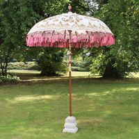 Sonnenschirm Bali Schirm Garten Dekoschirm Creme-Gold Pink 180 cm Bochum - Bochum-Wattenscheid Vorschau