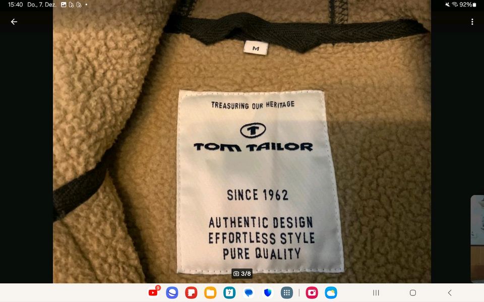 TOM TAILOR FLEECE JACKE Gr 152 in Kemnath