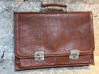Aktentasche, Tasche, DDR, Retro, vintage, braun, Deko Sachsen - Wittgensdorf Vorschau