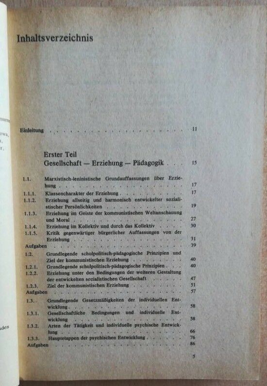 Pädagogik 1981, Akademie der päd. Wissenschaften, VW, DDR in Weimar