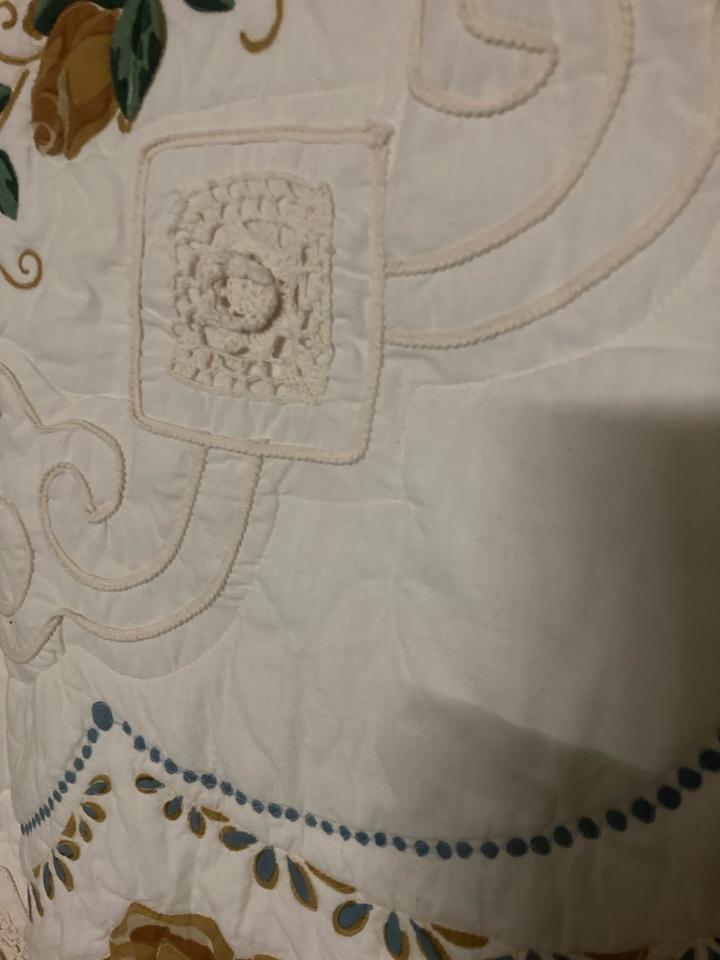 Tagesdecke XXL 290x210 Landhausstil Shabby Stepp beige in Bayreuth