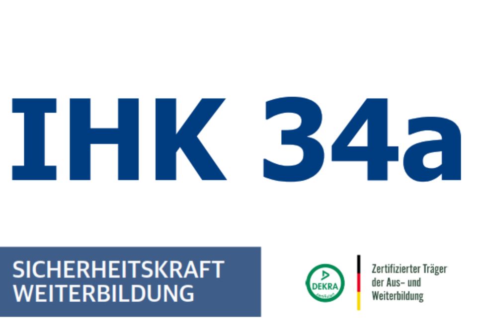 Unterrichtung nach § 34 a GewO -> 5 Tage Kurs -> schnelle ANMELDUNG in Berlin