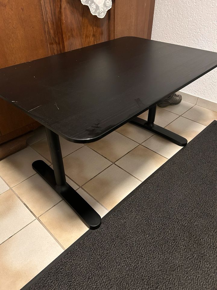 Schreibtisch Bekant Ikea 120 x 80 cm schwarz in Wolfhagen 