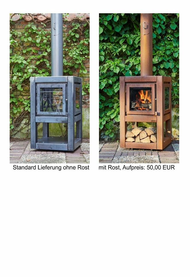 Gartenkamin Terassenkamin Kaminofen Quaruba XL / mobile NEU in Westhausen