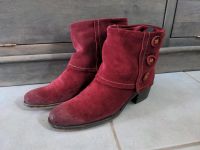 Stiefeletten Nubukleder rot 41 top Rheinland-Pfalz - Hauenstein Vorschau