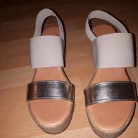 Keil-Sandale Gold-Beige Berlin - Neukölln Vorschau