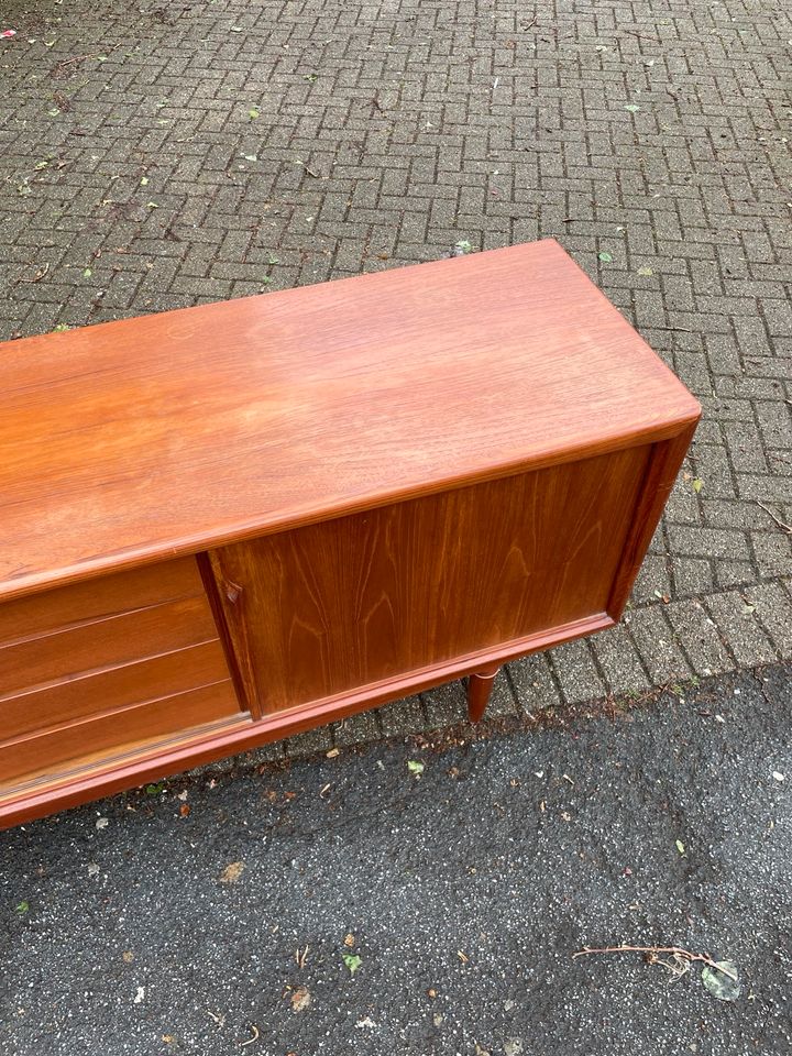 ◤ Teakholz Sideboard von Axel Christensen für Aco Møbler mid Century lowboard Retro Kommode Danish Schrank Dänisch Design 50er 60er 70er Teak Anrichte Highboard schubladenkommode Fernseher antik in Berlin