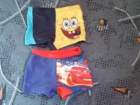 2× Badehose 110/116 Spongebob Cars Sachsen - Klipphausen Vorschau