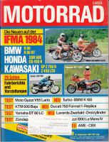 Motorrad 19/84, BMW R 80 RT, Moto Guzzi V 65 Lario, KTM 600 Baja, Münster (Westfalen) - Gievenbeck Vorschau