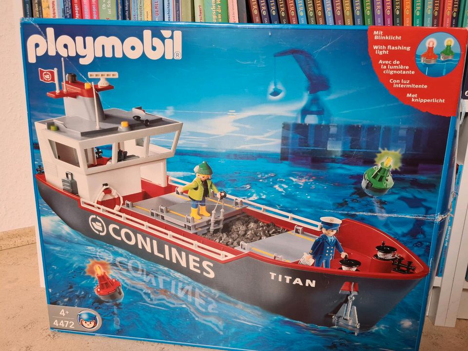 Playmobil Großes Conlines Frachtschiff 4472 in Wiesbaden