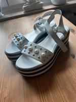 Plateau Sandalen  weiss Bayern - Prien Vorschau