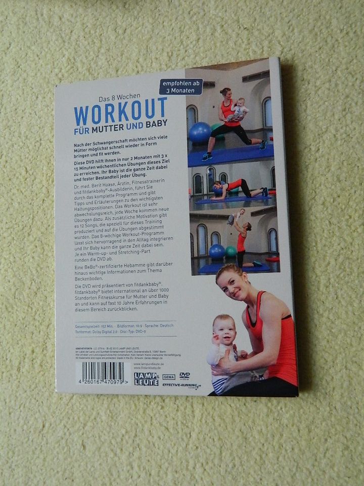 DVD Fitdankbaby: 8 Wochen Workout für Mutter & Baby  426016747097 in Leipzig