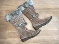 coole Stiefel in Größe 39 von Tamaris in Wildlederoptik wie neu Bayern - Burgberg Vorschau