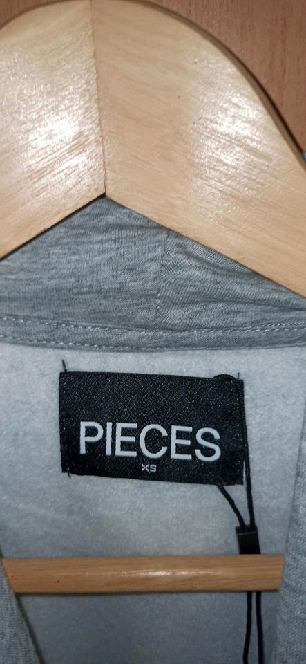 Pieces Pullover Langarm Oberteil Damen Pulli Gr. XS 34 grau neu in Leipzig