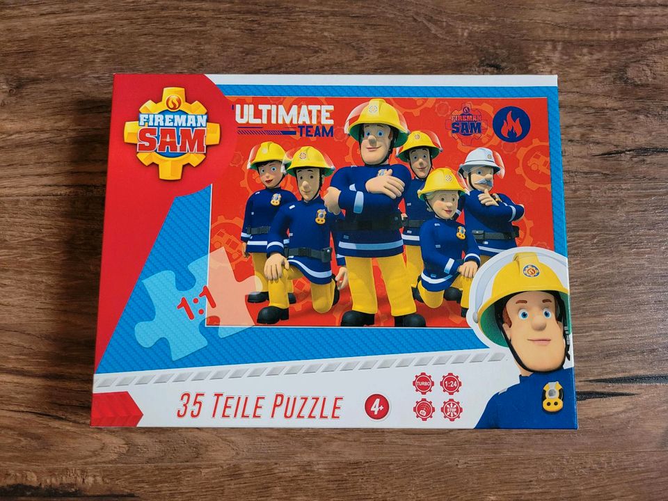 NEUWERTIG! Spiele Puzzle Rechnen Feuerwehrmann Sam Disney Cars in Neuhaus