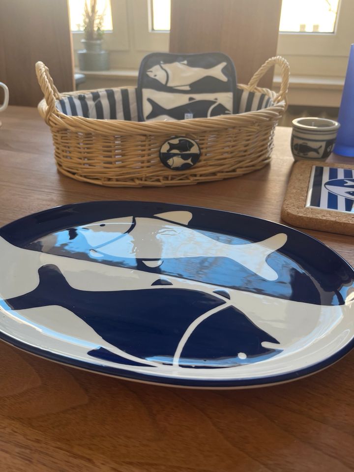 Geschirr Set von Inspiration Costa Nova blau weiß Fisch Geschenk in Düsseldorf