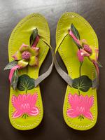 Flipflops, apfelgrün/pink, Größe 38 Brandenburg - Dallgow Vorschau