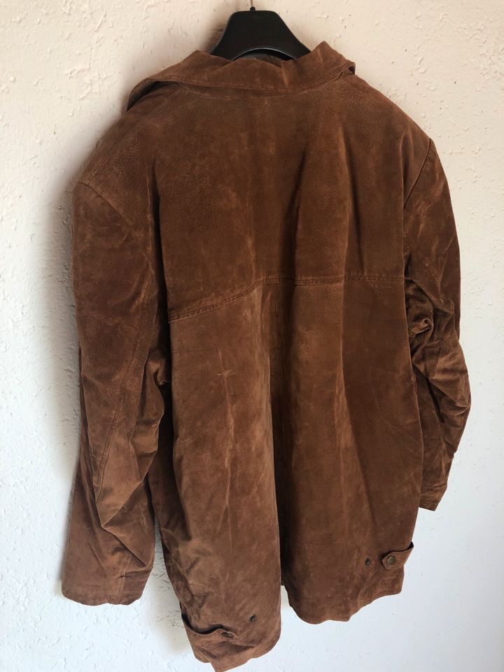 Herrenjacke gr. XL (42/44) Schweins Velours Leder, Frühlingsjacke in Roßbach (Wied)