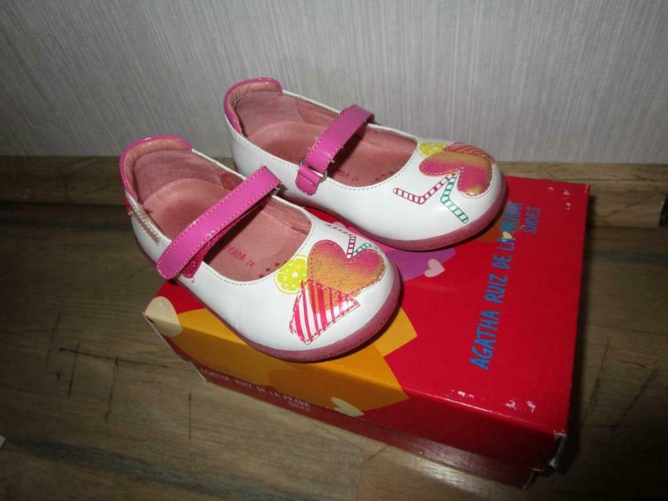 NEU süße weiße Ballerinas Herz von AGATHA RUIZ DE LA PRADA Gr. 24 in Thale