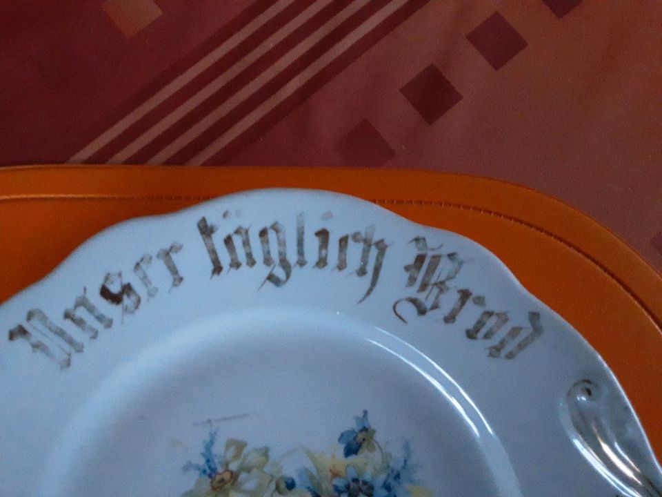 Sammlerstück Alter Porzellan Teller von den 50 zig. Jahren. in Ober-Ramstadt