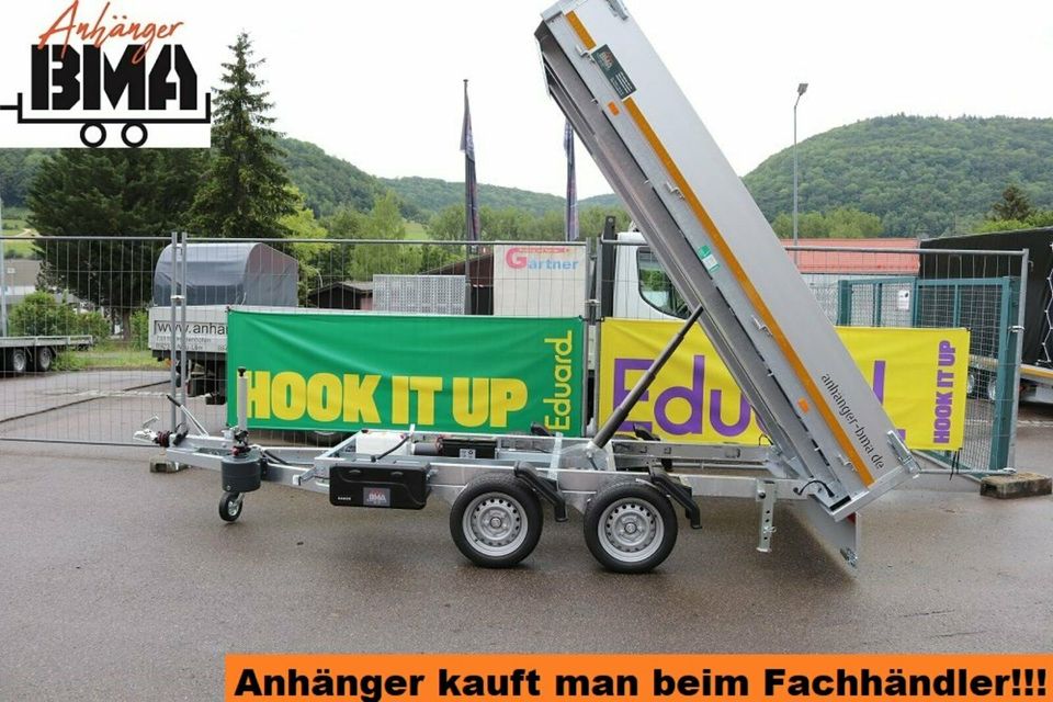 EDUARD Rückwärtskipper Anhänger 310x180 E&H 3500kg 63cm RAMPEN+ST in Mühlhausen im Täle