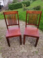 2 Massivholz Stühle im Kolonialstil Nordrhein-Westfalen - Velbert Vorschau