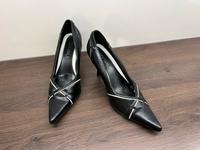 Damen-Stiletto High Heels Gr. 37 City Walk Schwarz Weiß Nürnberg (Mittelfr) - Mitte Vorschau