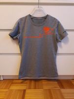 Graues Sport T-Shirt von Brooks, Aufdruck orange, XS Düsseldorf - Pempelfort Vorschau