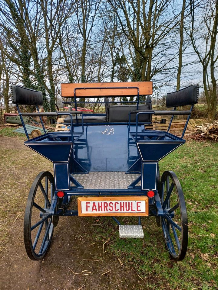 Dressurwagen Kutsche Bockhöhe 140cm Spurbreite 125cm in Straelen