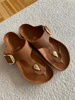 Neuw  Exquisite Birkenstock big buckle cognac Echtleder Leder Brandenburg - Templin Vorschau