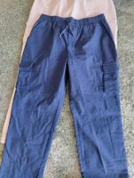 Leinen Cargo Hosen beige und blau Niedersachsen - Wolfenbüttel Vorschau