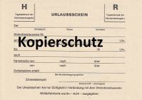 Originaler Urlaubschein NVA DDR Grenztruppe Thüringen - Birx Vorschau