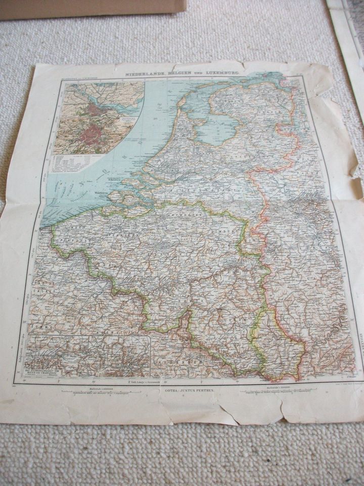 alte Landkarte in Bad Berka