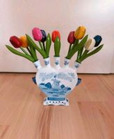 Blumenvase Vase delfter Herz Mühle 8 Tulpen aus Holland Stuttgart - Mühlhausen Vorschau