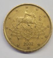 Sammlermünze: 50 Euro Cent Münze 2002 aus Italien Niedersachsen - Werlte  Vorschau