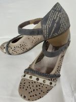 Slipper Gr.37 taupe/blau Sachsen - Görlitz Vorschau