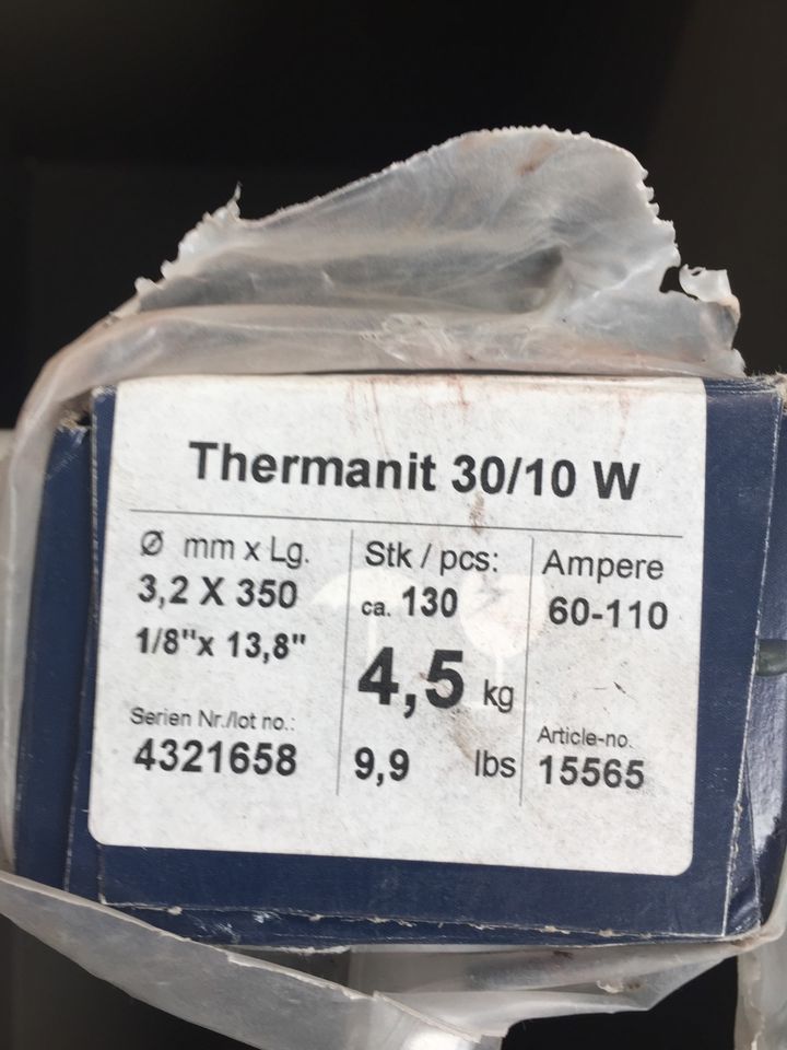 Böhler Thermanit 30/10W Edelstahlelektroden 3,2x350 mm, Neu ! in Castrop-Rauxel