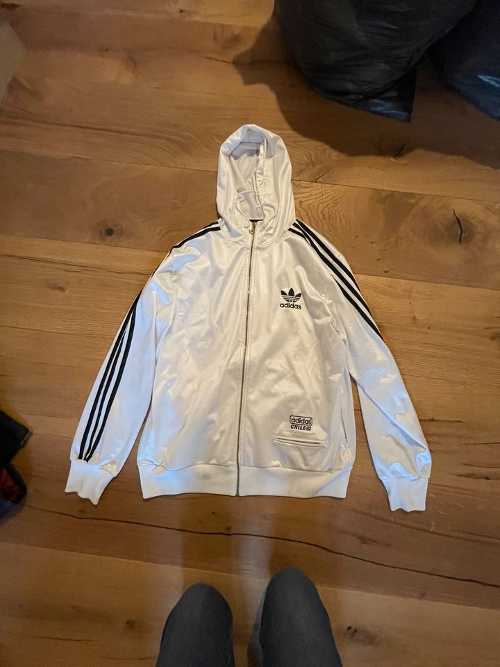 Herren Adidas Trainingsjacke weiß in Buch a. Erlbach