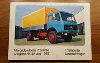 Mercedes-Benz Preisliste Transporter LKW 1975 Baden-Württemberg - Radolfzell am Bodensee Vorschau