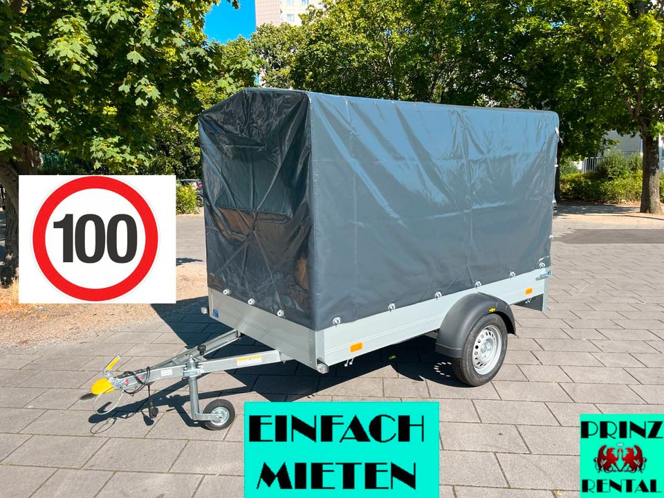 PKW Anhänger MIETEN Plane AHK Motorrad Trailer Verleih Umzug ! in Berlin