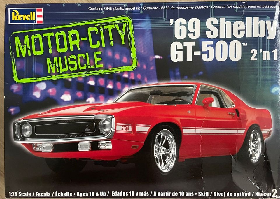 69 Ford Mustang Shelby GT-500, 1:25, Revell, OVP in Philippsburg