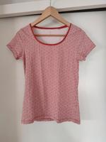 C&A T-Shirt rot weiß all-over Muster S Bayern - Eichenau Vorschau