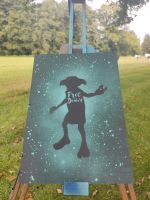 Dobby a free elf, Acrylbild, Handmade, Harry Potter Nordrhein-Westfalen - Versmold Vorschau