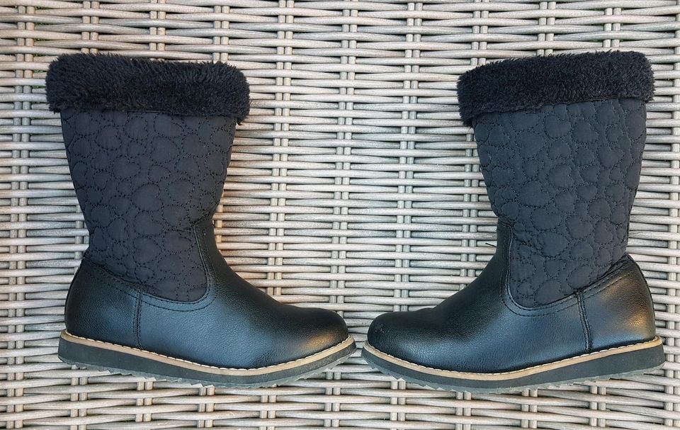 Elegante schwarze Mädchen Winterstiefel Gr. 29 in Wangen im Allgäu