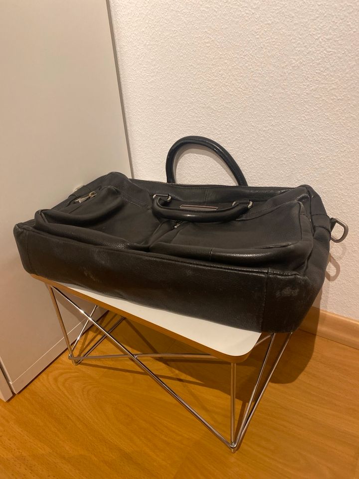 Tommy Hilfiger Business Laptop Tasche Herren Leder schwarz in Künzelsau