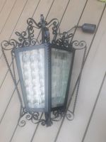 Schöne Lampe Laterne aus Glas mit Metall verziert mit Fassung Nordrhein-Westfalen - Kerpen Vorschau