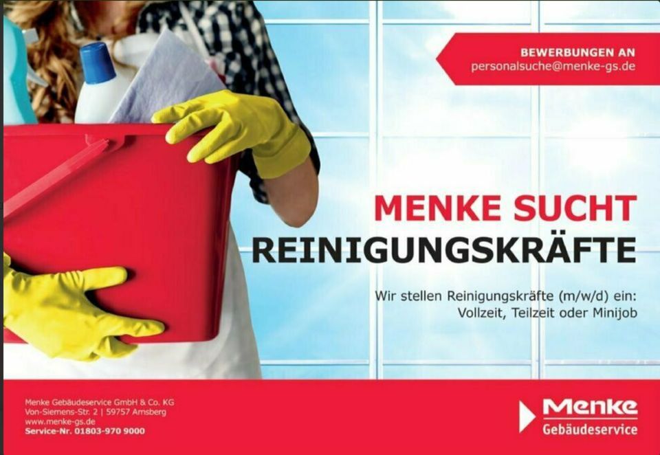 Reinigungskraft m/w/d in Butzbach in Butzbach