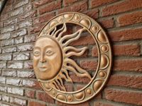 Wanddeko Ornament Sonne 51cm Kupfer Skulptur Bild Garten Kreis Ostholstein - Bad Schwartau Vorschau